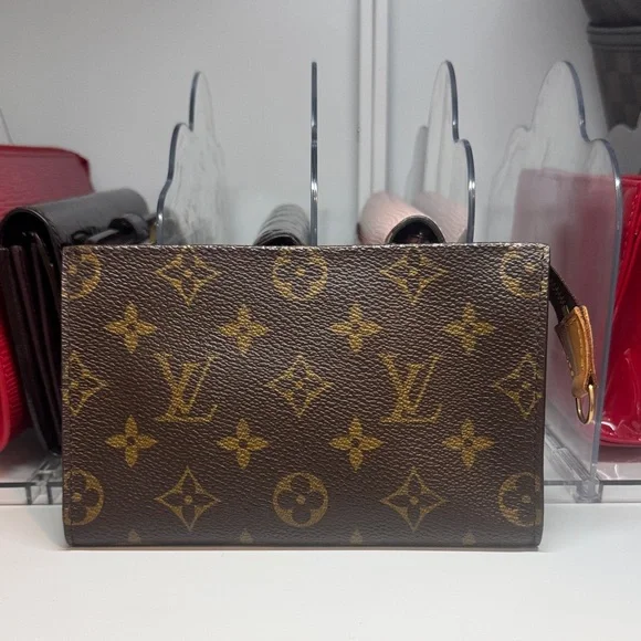 AUTHENTIC Louis Vuitton Brown Monogram mini pochette - Picture 2 of 10
